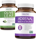 Olive Leaf Extract & Adrenal Support (4-Month Supply) Zen & Vigor Bundle of Olive Leaf Extract (120 Capsules) Super Strength & Adrenal Support (120 Capules) Powerful Adrenal Support - Maintain Balance