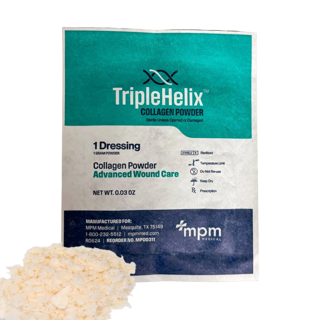 Triple Helix Collagen Powder, 1g Pouch, Κάθε, από MPM Medical