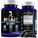 Blackbull Shilajit Καθαρές Οργανικές Κάψουλες Ιμαλαΐων - Φυσικό Shilajit Resin Organic με 20% Fulvic Acid Συμπλήρωμα, Εγκεφαλική Υγεία, Γήρανση Ανοσολογική Υποστήριξη - Καθαρή Shilajit Ιμαλαΐων