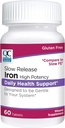 Quality Choice Iron High Potency Slow Release Tablets, 45mg, 60 Tabets Κάθε μία (Pack of 4)