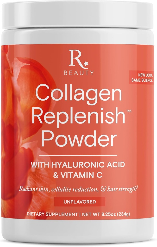 Reservage Beauty Collagen Replenish Powder - No-Taste Collagen for Radiant Skin & Hair Growth - Αναμιγνύεται εύκολα σε Liquid ή Smoothie - 8,25 oz