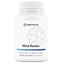Mind Renew - Brain Supplements for Memory and Focus with Lion's Mane and Ginkgo Biloba Extract - 60 Capsules