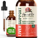 Ancient Pet Liver Support for Dogs & Cats -Απλή παροχή υγρού, Αναμιγνύεται εύκολα με το φαγητό ή το νερό - Γαϊδουράγκαθο, δαντελίων & Artichoke - Ενισχυμένη απορρόφηση - 2 fl oz