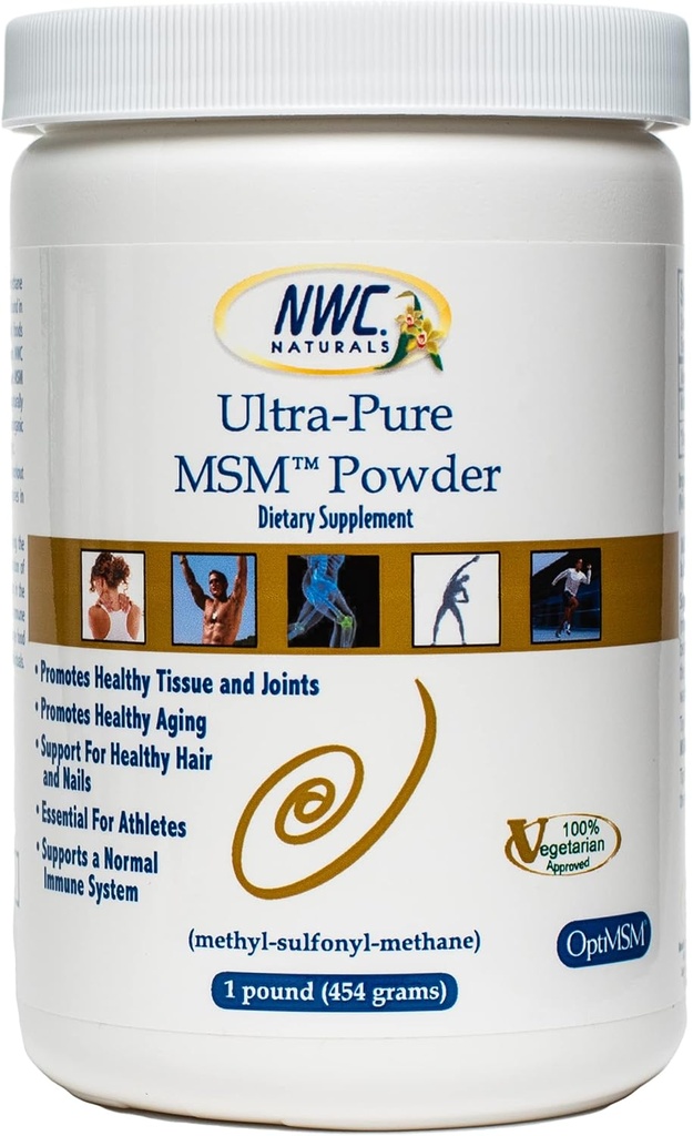 NWC Naturals Ultra-PureTM MSM σκόνη, 1-Pound πλαστικό βάζο