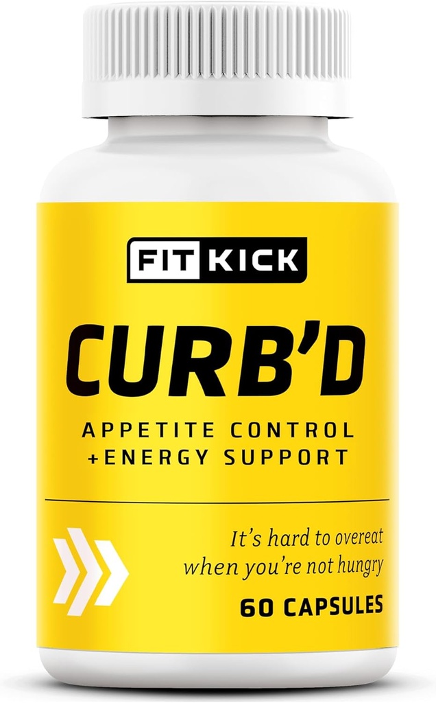 Κάψουλες FITKICK Curb’D – Μη συνταγογραφούμενα Ορεκτικά & Λαχανικά Υποστήριξη, Ενέργεια & Focus Formula με φυσικά εκχυλίσματα – Βατόμουρο Κετόνες, Πράσινο Coffee Bean & Εσπεριδοειδή Aurantium – 60 Vegan Κάψουλες