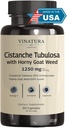 VINATURA Cistanche with Horny Goat Weed 60% Icariin - 1250mg per Serving, Cistanche Tubulosa, Cistanche Supplement Men, Energy, Strength Cognitive *USA Made and Tested* - 60 Capsules 30 Servings