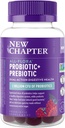 New Chapter Probiotic Gummies for Women and Men, All-Flora (1 Month Supply) – 55% Less Sugar+, Formulated for Holistic Gut Health Support with Probiotics + Prebiotic Fiber + 100% Vegan + Non-GMO
