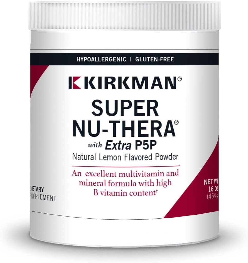 Kirkman Super Nu-Thera® με 25 mg P-5-P σκόνη - Νέα, βελτιωμένη Φόρμουλα! 