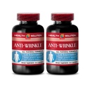 αντιρυτιδικές κάψουλες για το πρόσωπο - ANTI- WRINKLE COMPLEX - μέταλλα δέρματος, αντιγηραντικό συμπλήρωμα, βιταμίνη Ε κολλαγόνο, αντιρυτιδικό ορό, άλφα λιποϊκό οξύ, αντιρυτιδικά χάπια για γυναίκες, 2 Bot 120 Caps