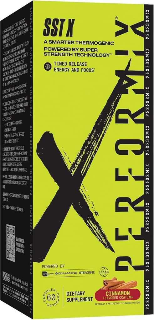 PERFORMIX SST X Timed Release Energy and Focus Powered by Super Strength Technology - Κανέλα - 60 Κάψουλες (30 Services)