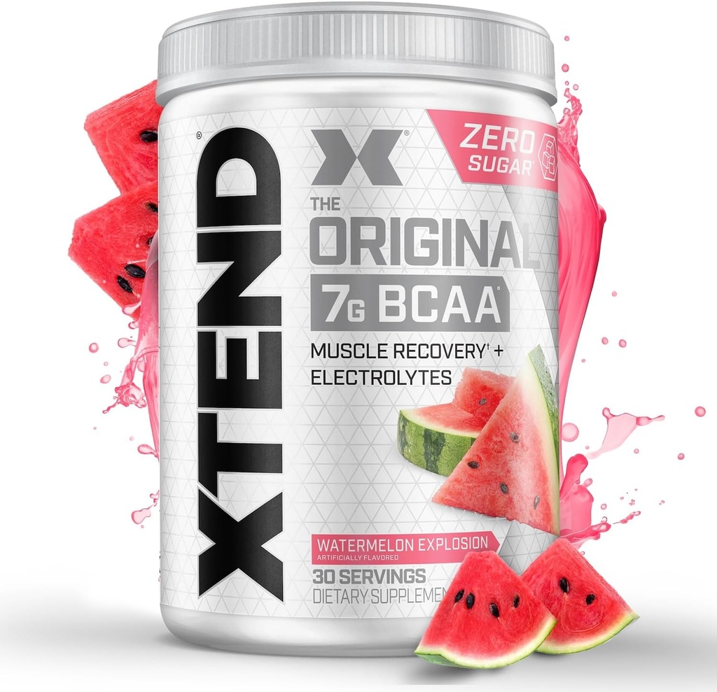 Xtend αρχική BCAA σκόνη 7g BCAA και 2.5g L-Γλουταμίνη, ζάχαρη δωρεάν μετά την προπόνηση μυϊκή αποκατάσταση ποτό με Αμινοξέα για άνδρες και γυναίκες, 30 εξυπηρετούν