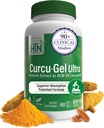 Health Thru Nutrition Curcu-Gel 650mg BCM-95® Curcugreen Turmeric Curcumin| High Absorption | Healthy Inflammation Response | Clinically Studied | 3rd Party Tested | Non-GMO (Pack of 60)