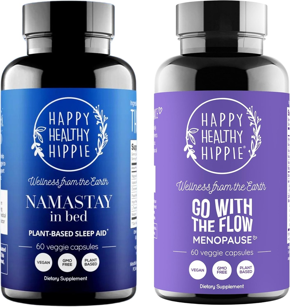 Happy Healthy Hippie Πηγαίνετε με τη ροή εμμηνόπαυση υποστήριξη & φυσικό συμπλήρωμα ύπνου