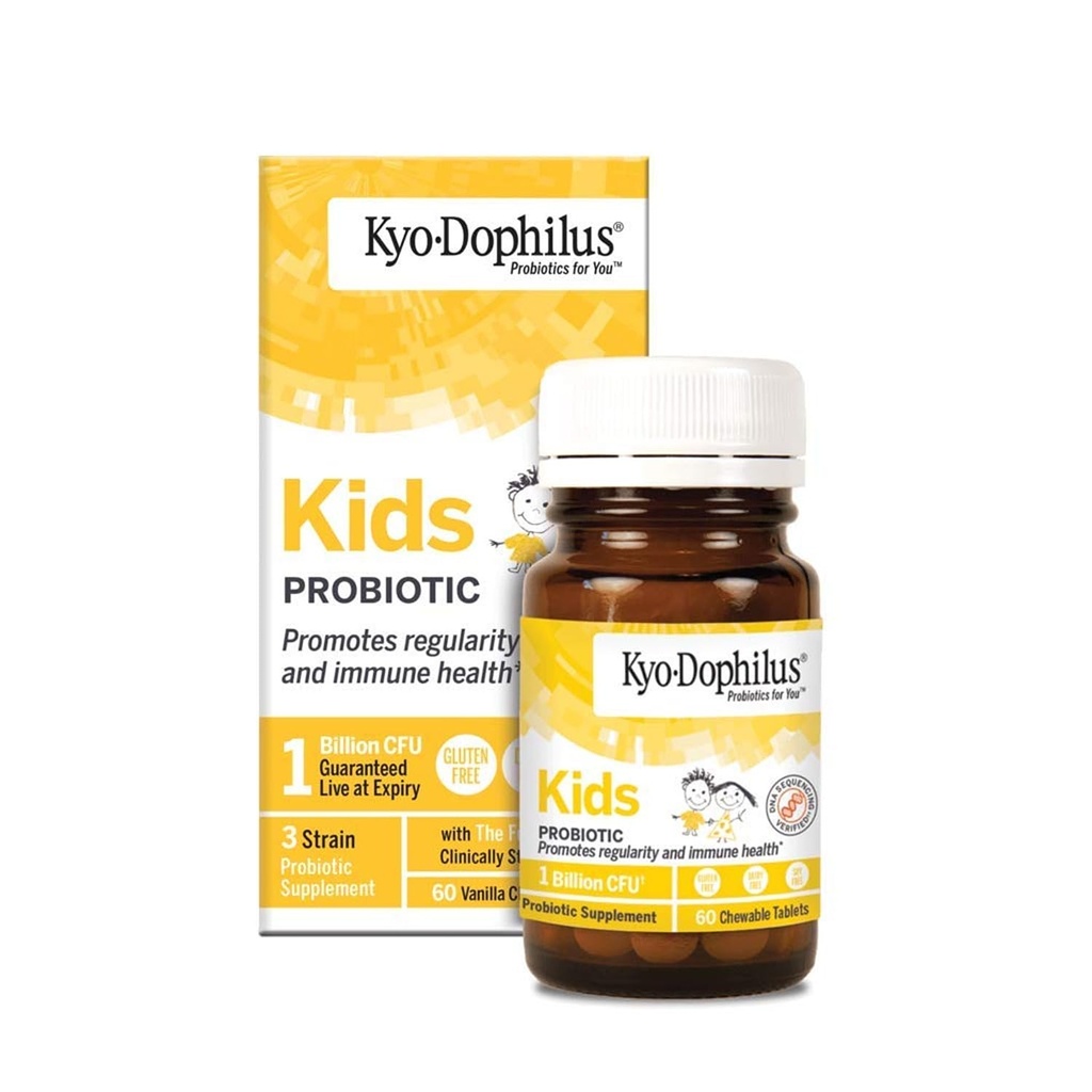 Wakunaga Kyo-Dophilus Kids Probiotic, Promotes Regularity and Immune Health*, 60 Tablets
