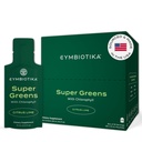CYMBIOTIKA Super Greens συμπλήρωμα με χλωροφύλλη, Spirulina, Καθημερινή Vegan Superfood πακέτα για Digestive Gut Υγεία, Detox, ενέργεια και ανοσοποιητική υποστήριξη, Citrus Lime Flavor, 15 mL Pouches, 30 Pack