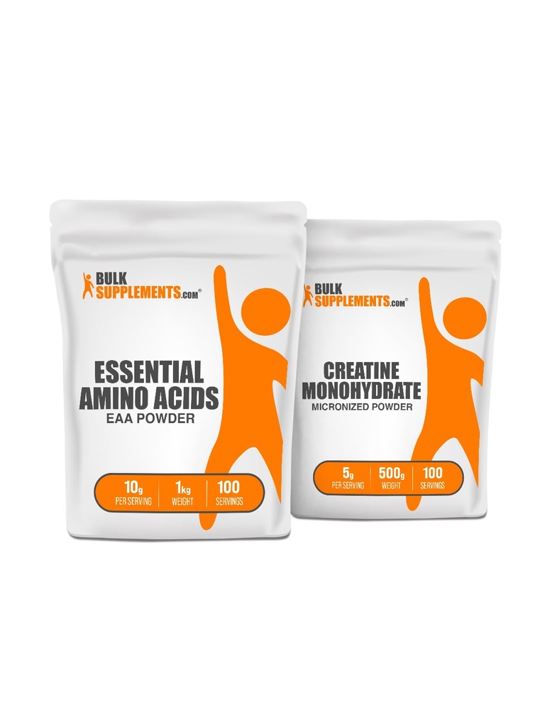 BULKSUPPLEMENTS.COM EAA σκόνη 1kg + Creatine 500g δέσμη