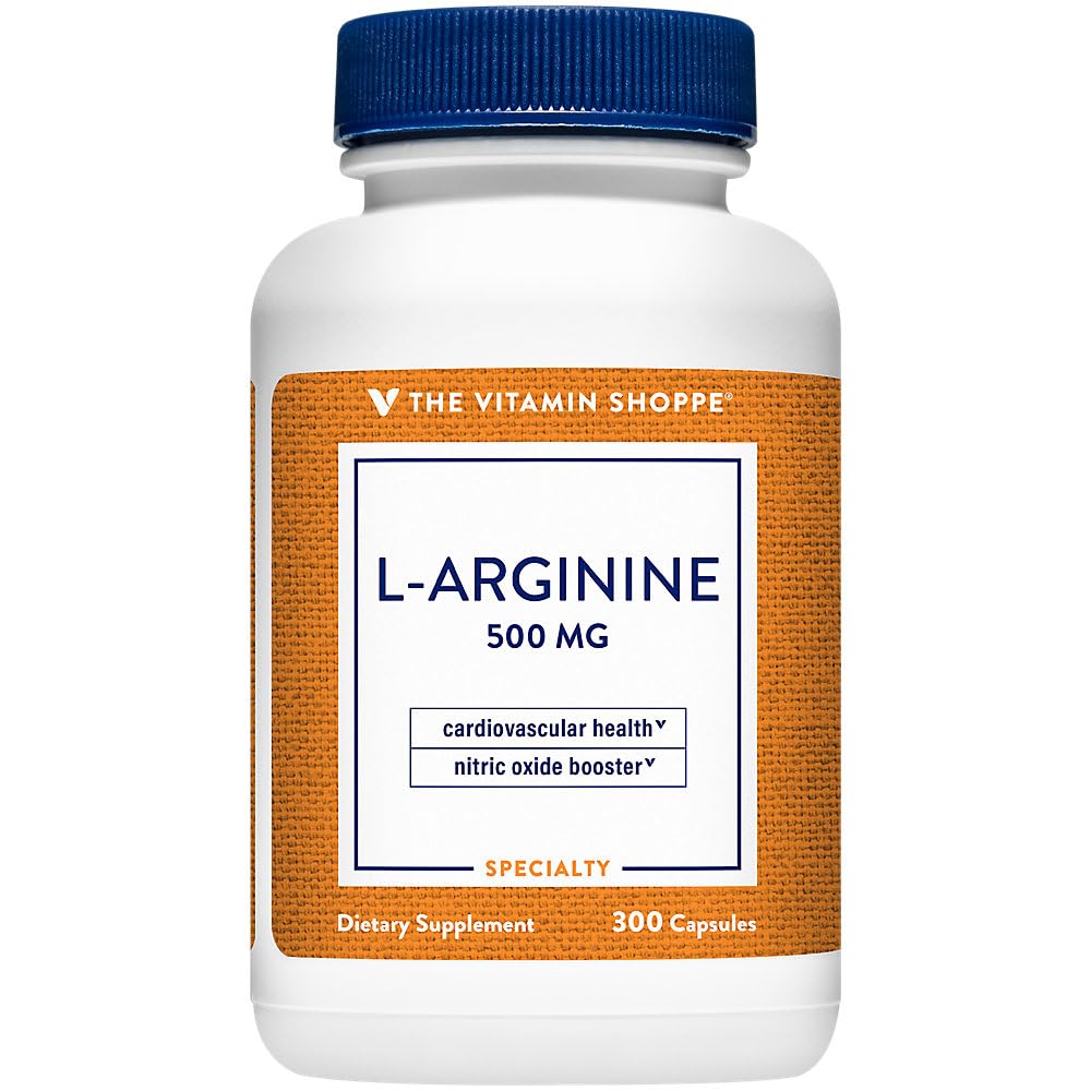 Η βιταμίνη Shoppe L-αργινίνη 500MG (300 κάψουλες)