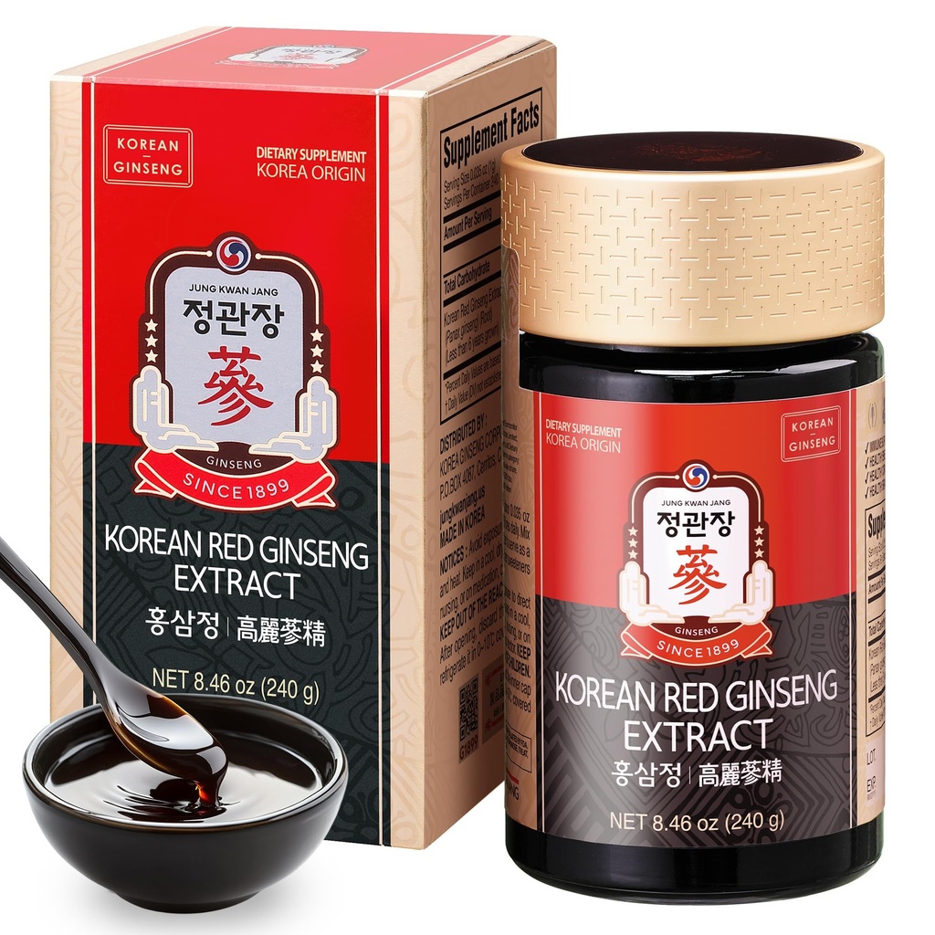 CheongKwanJang [Korean Red Panax Ginseng Extra Streng, Energy Boost, Performance, Boost Immune System, Stamina, κυκλοφορία αίματος και υποστήριξη ψυχικής υγείας, μνήμη, παραγωγικότητα - 240g