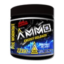 AMMO ® Energy ReloadsTM Pre Workout Powder - 300mg Caffeine Zero Sugar Vital Aminos and Electrolytes No Artificial Flavors or Colors (Berry Blast)