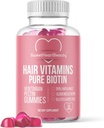 Biotin 10000mcg Gummies by Sweetweet Beauty - Biotin Gummies for Hair Skin and Nails for Women, Men & Kids - Hair Vitamin Gummy - Vegan, Non-GMO, 60 Biotin Μασώμενα για την ταχύτερη ανάπτυξη των μαλλιών