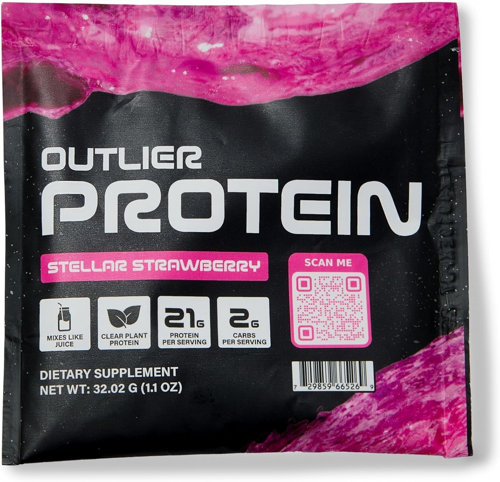 Καθαρή πρωτεΐνη φράουλας με βάση το φυτό - χορτοφαγικά & Vegan - Εύκολα Digest, Χωρίς γλουτένη, Χωρίς ζάχαρη, Χωρίς γαλακτοκομικά, Χωρίς σόγια (25 μονά πακέτα, φράουλα)