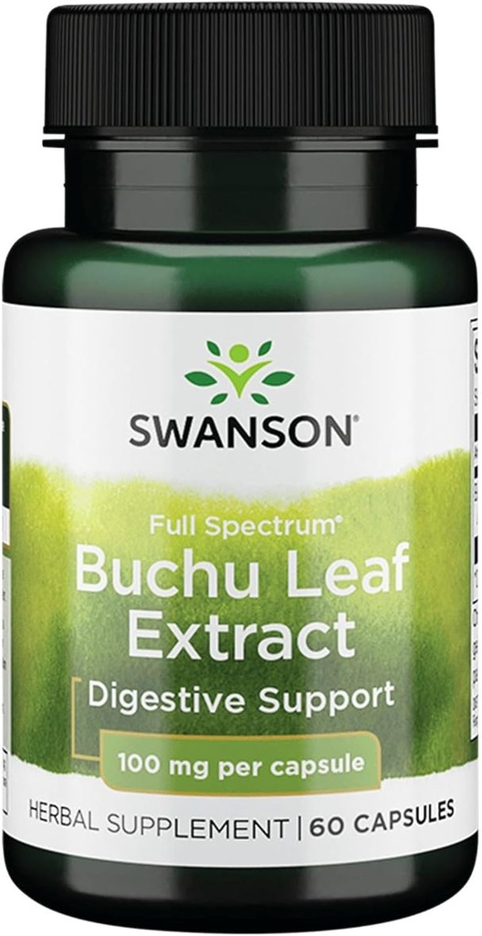 Swanson Buchu Leaf - 4:1 Extract - συμπλήρωμα βοτάνων - (60 κάψουλες, 100mg έκαστο)