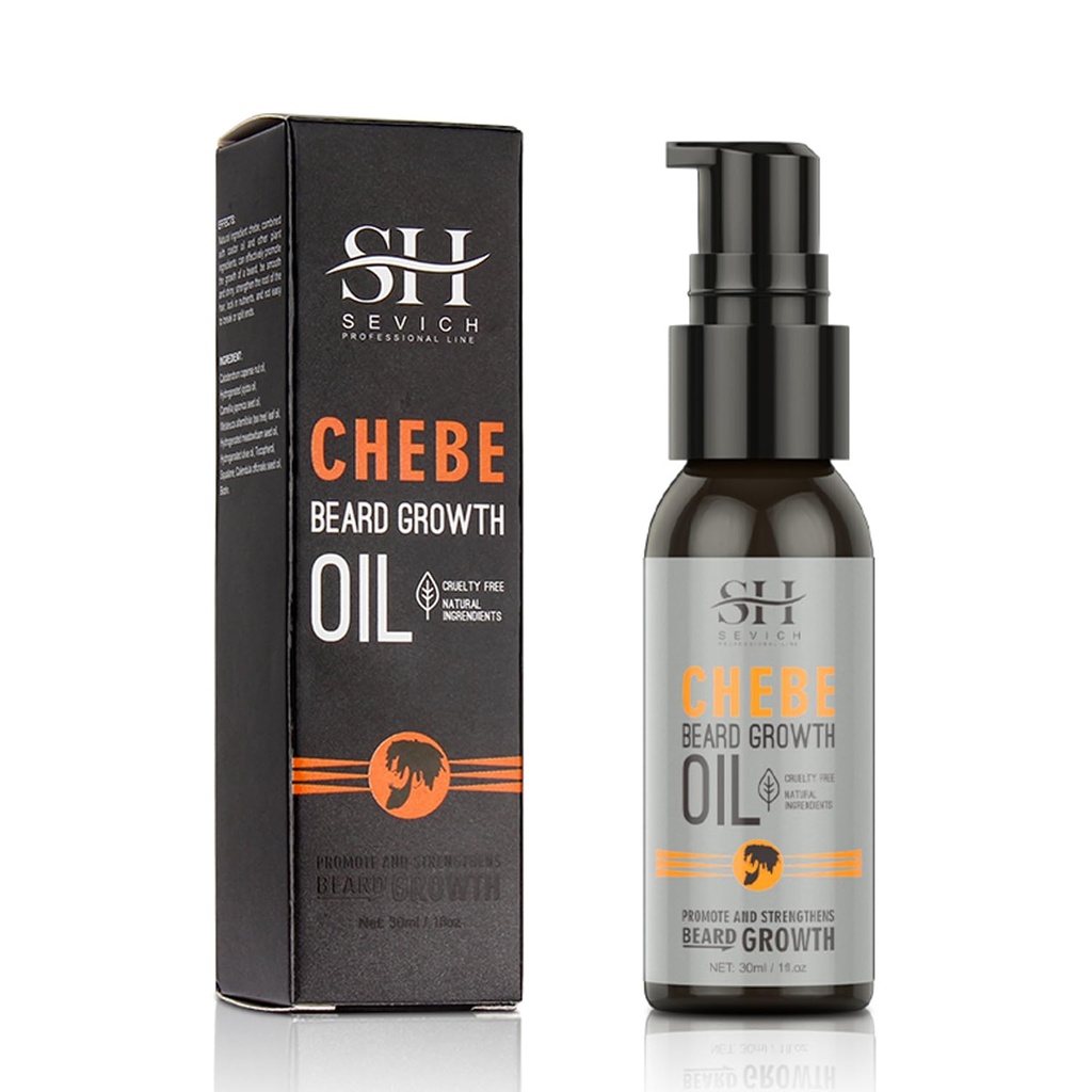 SEVICH Chebe Beard Growth Oil - Naturals African Chebe Essence Powder, Moisture Beard Regrow & Lubricating & Strengen Beard Skin Refresh 30ml/ 1.0 fl.oz