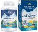 Nordic Naturals Arctic Cod Liver Oil, Lemon - 180 Soft Gels - 750 mg Σύνολο Omega-3s με EPA & DHA - Heart & Brain Health, Healthy Immunity, Συνολική ευεξία - Μη-GMO - 60 Υπηρεσίες