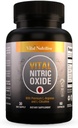 Vital Nitric Oxide Supplements for Men - Συμπληρώματα προπόνησης για άνδρες - Nitrous Oxide Boost Blood Flow, Blood Pressure, Energy & Workout Performance with L Arginine L Citruline-30 Days Supply