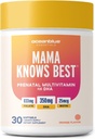 Oceanblue Essentials Mama ξέρει καλύτερα – 30ct – Προγεννητική πολυβιταμίνη με Omega-3 DHA – Υποστηρίζει μια υγιή εγκυμοσύνη – Εύκολο να καταπιούν Softgels – Νόστιμη γεύση πορτοκάλι – 1 μήνα προσφοράς