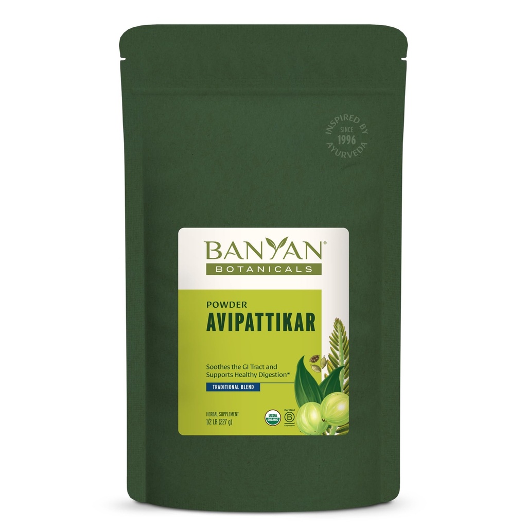 Banyan Botanicals Avipattikar σκόνη – Βιολογικό συμπλήρωμα πέψης με τζίντζερ, κάρδαμο και Vidanga --– Υποστηρίζει Υγιεινή ισορροπία στο στομάχι * – 1⁄2 lb. – Μη ΓΤΟ Βιώσιμα πηγάζει Vegan