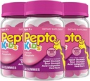 Pepto Παιδιά Gummies, Βοηθά στην ανακούφιση Περιστασιακών Αναστατωμένο Στομάχι, οξύ δυσπεψία, Sour Στομάχι και Heartburn, 72 Σύνολο (3 συσκευασίες των 24)