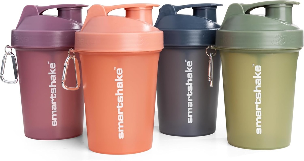 Smartshake μπουκάλι αναδευτήρα πρωτεΐνης για μείγματα πρωτεϊνών - 4 Pack - 13.5 oz 