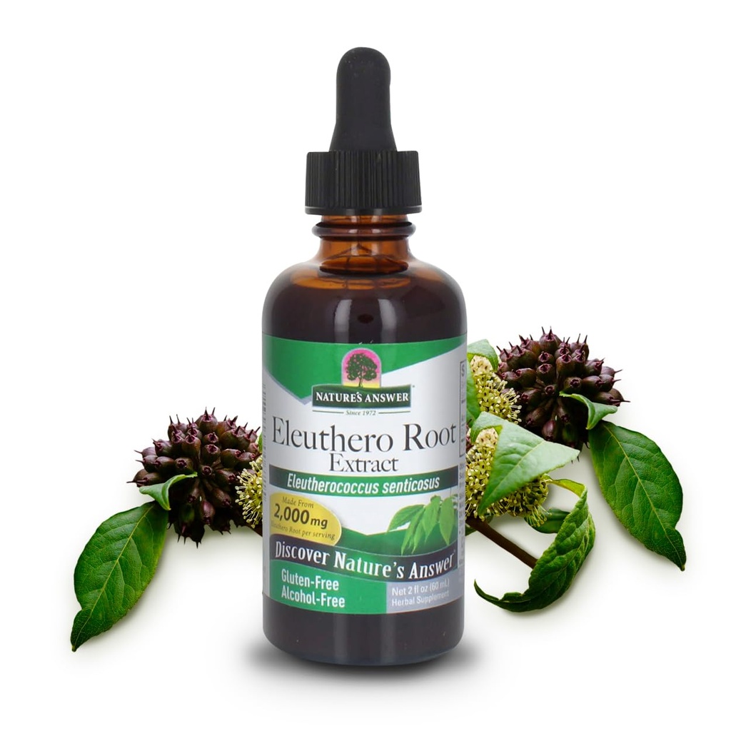 Απάντηση της φύσης Χωρίς αλκοόλ leeuthero Root, 2-Fluid Ουγγιά 