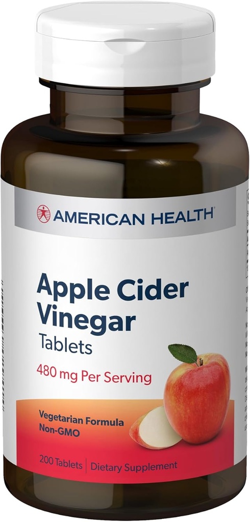 Apple Cider Vinegar American Health Products 200 Tabs