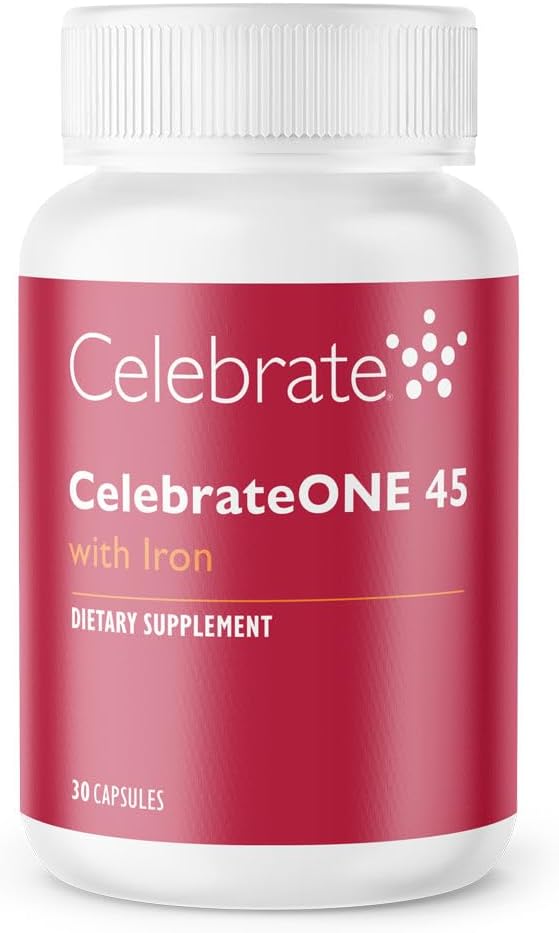 Γιορτάστε Βιταμίνες CelebrateONE 45, 45mg Σιδήρου - Once Daily Bariatric Multivitamin, Essential Vitamins & Minerals - Gastric Bypass & Sleeve Gastrecty Supplement (30 Κάψουλες)