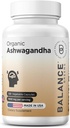 Certified Organic Ashwagandha 1600mg, 120 κάψουλες Veg - Υποστηρίζει επίπεδα ύπνου και ισορροπημένης ενέργειας (120 Count (Pack of 1))