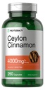 Horbäach Ceylon Cinnamon Capsules | 250 Count | Non-GMO, Gluten Free