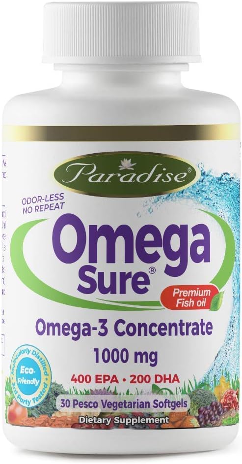 Paradise Herbs Medvita Omega Fish Oil 30 Vgels