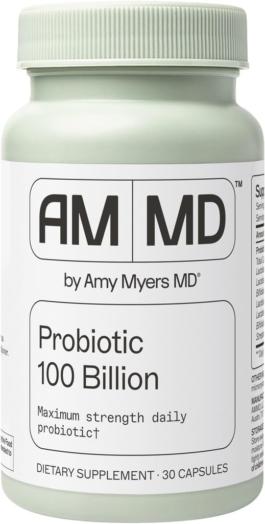 Amy Myers MD Probiotic Κάψουλες 100 Δισεκατομμύρια - Μέγιστη Δύναμη Καθημερινή Προβιοτική - Συμπλήρωμα Γαστρεντερικής Υγείας - Πέψη & Ανοσολογική Υποστήριξη