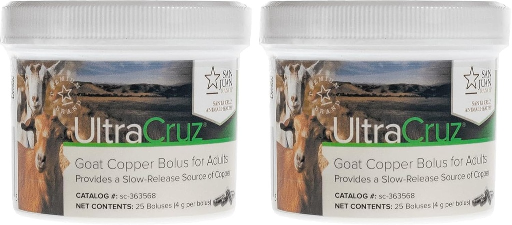 UltraCruz - sc-363568 κατσικίσιο συμπλήρωμα χαλκού για ενήλικες, 25 κόμης x 4 γραμμάρια (πακέτο του 2)