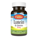 Carlson - Lutein & Greens, 20 mg, Vision Support & Eye Function, Antioxidant, 60 κάψουλες χορτοφάγων