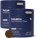 PetLab Co. 22 σε 1 Dog Multivitamin - Ανοσοποιητική Ανταπόκριση Σκύλων Υποστήριξης, Δέρμα, Επίδεσμος, αρθρώσεις & Γενική Υγεία - Βιταμίνες A, E, D, B12, Ορυκτά, Αντιοξειδωτικά - Μασώμενο Χοιρινό Γεύση