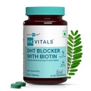 HK Vitals DHT Blocker με βιοτίνη, Stinging Nattle και πρωτεΐνη SOYA, βοηθά στη μείωση της πτώσης των μαλλιών, διεγείρει την ανάπτυξη των μαλλιών, 60 δισκία
