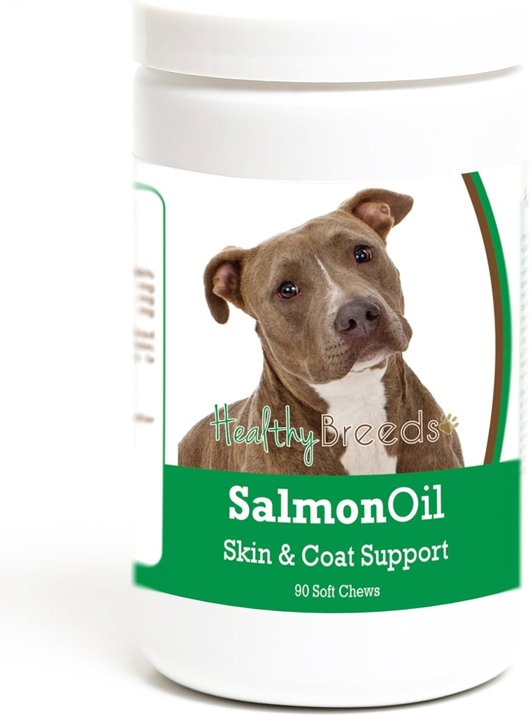 Υγιείς Φυλή Pit Bull Salmon Oil Μαλακά Μασούρια 90 Κόμη