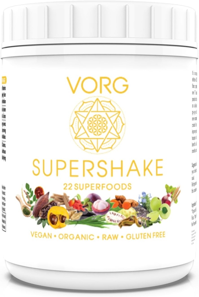 VORG SuperShake - Το Ultimate Superfood Mix, Nourish με 22 Ισχυρά Superfoods. Ενισχύει τα μαλλιά, το δέρμα, το ανοσοποιητικό σύστημα, την πέψη και τη μιτοχονδριακή λειτουργία - 158 Υπηρεσίες