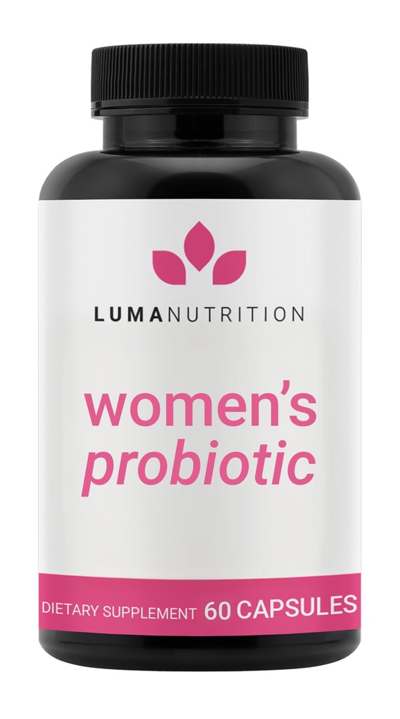 Luma Nutrition Probiotics for Women with Prebiotics - 50 Billion CFU Per Serving - Formulated for Digestive, Immune & Feminine Support - 60 Capsules, 30 Servings