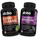 Ενεργοποιημένο Ανθρακό & Candi Cleanse Υποστήριξη - Βιολογικά Χάπια Καρύδας Καρύδας & Χάπια Αντι-Υπερανάπτυξης για Στομάχι Αέριο και Ανέπνευση για Άνδρες Παιδιά - Στοματικές κάψουλες βοτάνων και καψάκιο