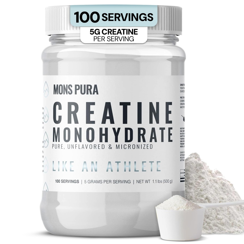 100% Καθαρή Creatine Monohydrate σκόνη – 500g 