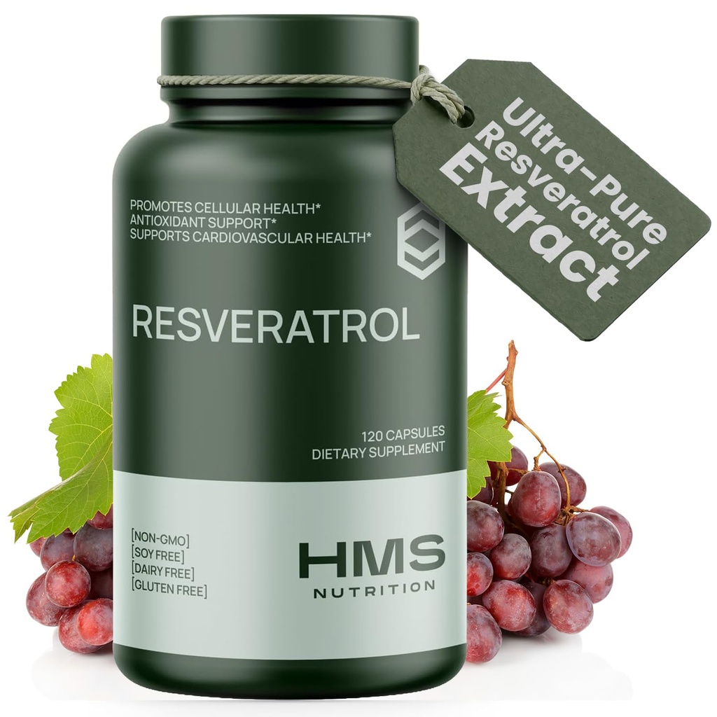 Resveratrol 1400mg 120 κάψουλες υψηλής ισχύος Trans-Resveratrol με ισχυρό Antioxidents Acai Grapeseed Πράσινο τσάι Υποστηρίζει Cellular και καρδιοαγγειακή υγεία κατά της γήρανσης